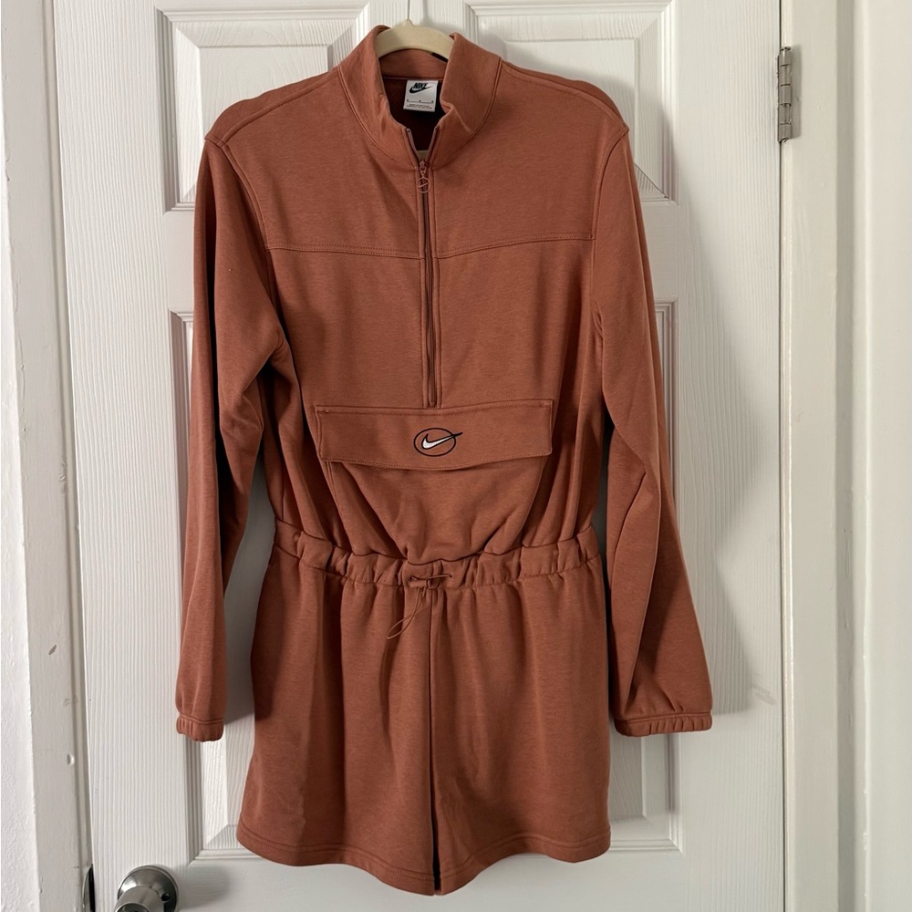 Nike Terracotta Long Sleeve Jumpsuit
